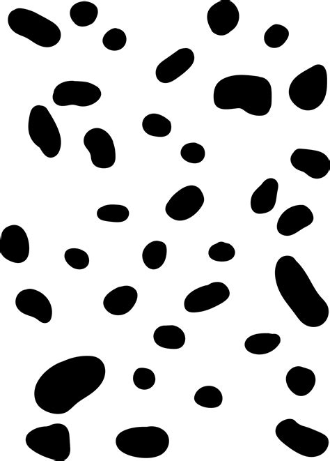Dalmatian Spots Stencil Printable